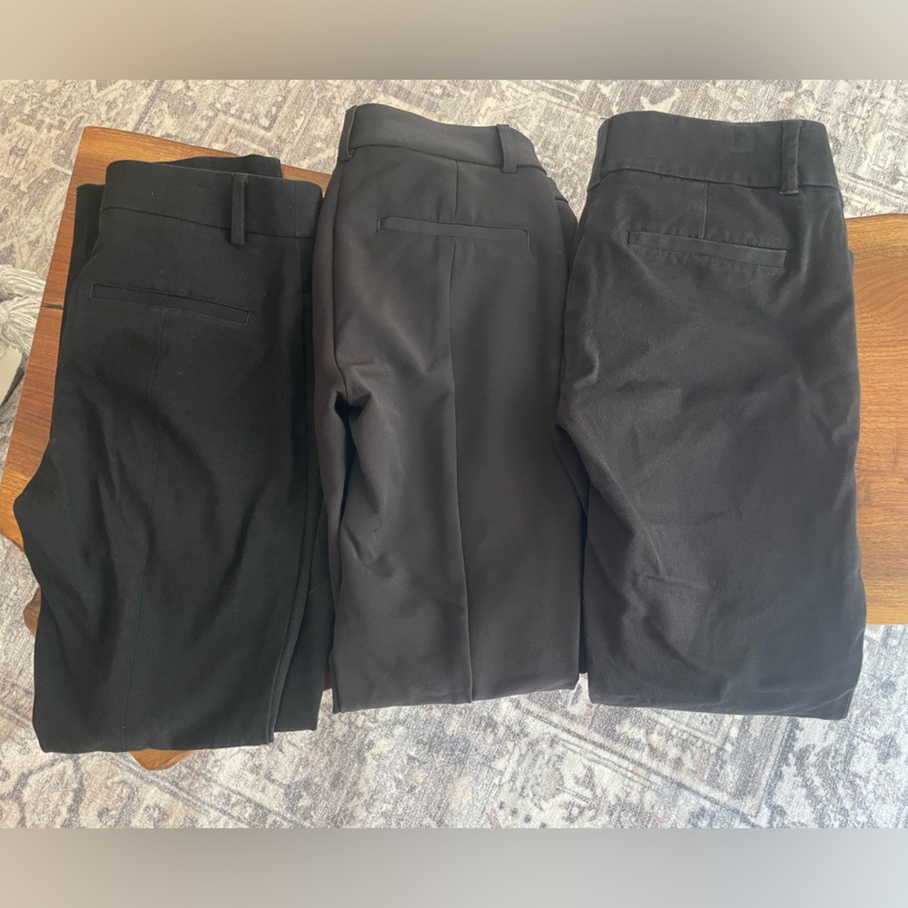 Lot of black work pants Express and Ann Taylor